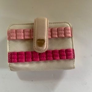 NWOT Betsey Johnson Wallet - Cream / Pink